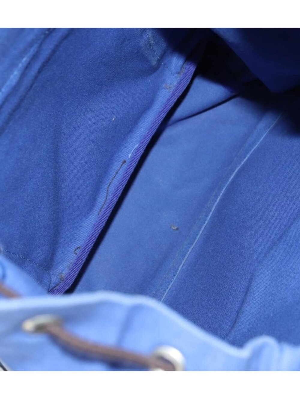 PRADA Backpack Canvas Blue Silver - Picture 7 of 16